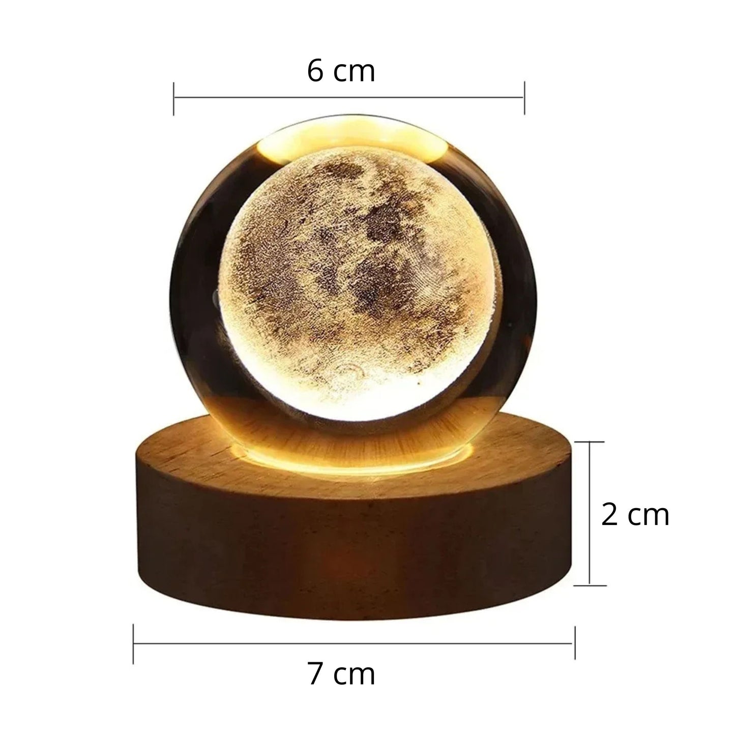ESFERA DE LUZ LUNAR 3D
