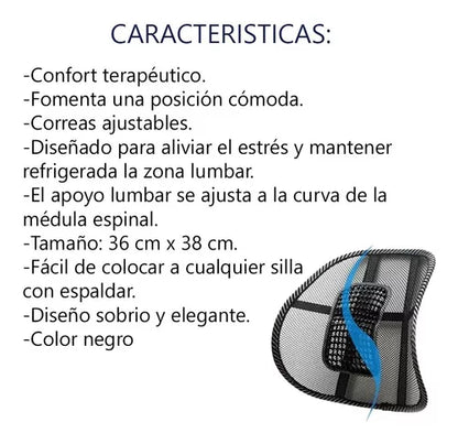 Corrector Postura Espalda Cojín Lumbar E
